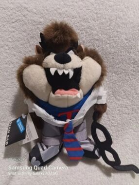 Vintage Looney tunes Superman Taz bean bag plush